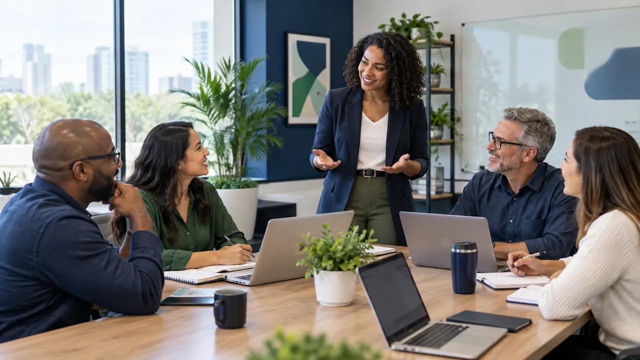 Illustration of tax professionals collaborating during a training workshop